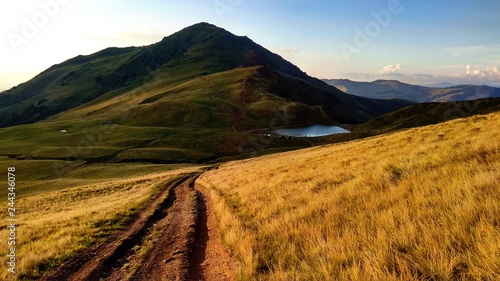 Summer travel in mountain,sunset © Mykhailo