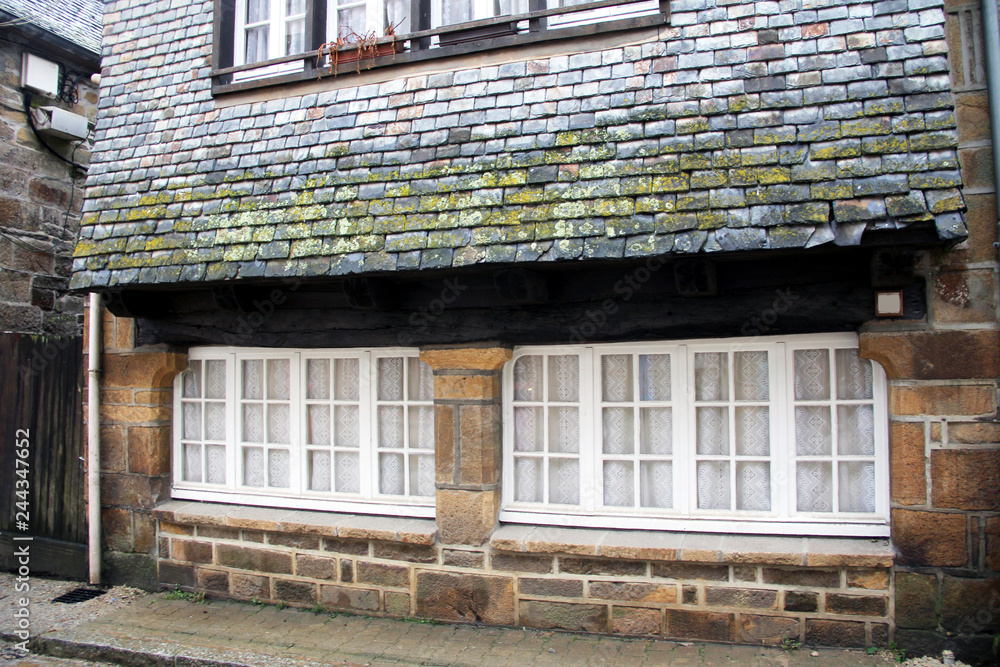 medieval facade of a celtic house
