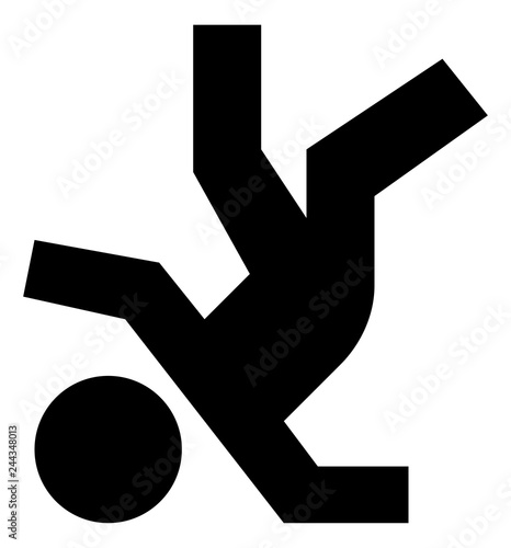 Fall Over Fail Vector Icon.eps
