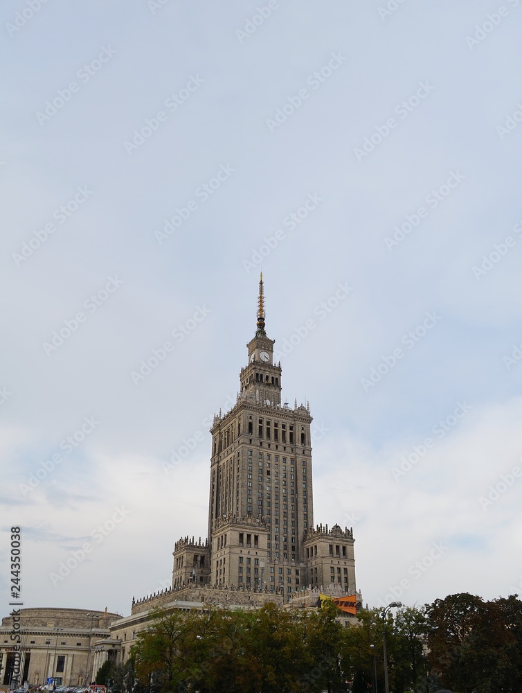 palace of Warsaw in Poland