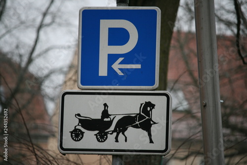 Parkplatz für Kutschen photo