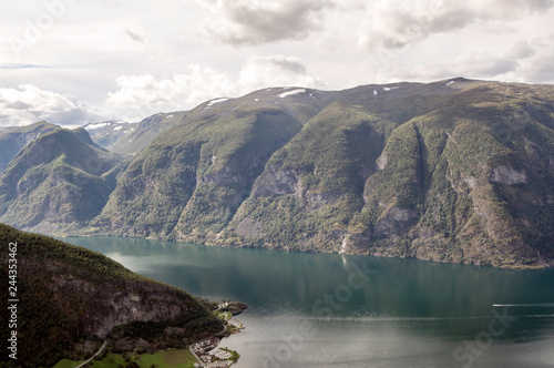 Fjords in the south of Norway on a sunny day