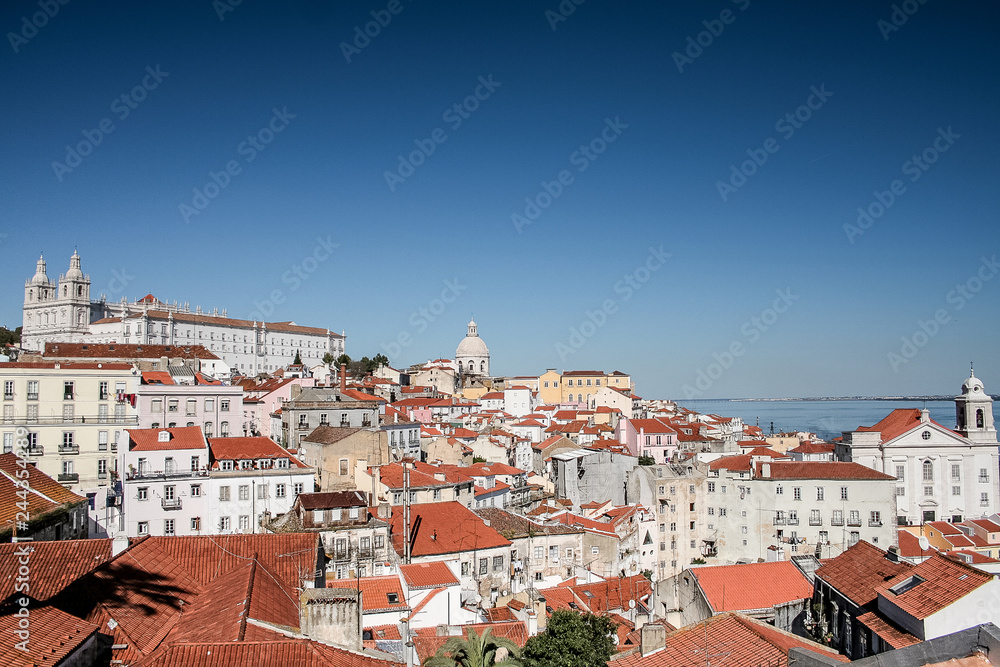 Lisbon panorama from Portas Do Sol