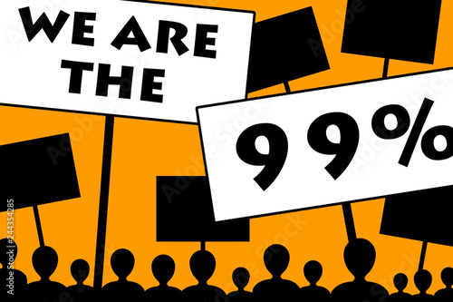 Tablou pe pânză The 99%