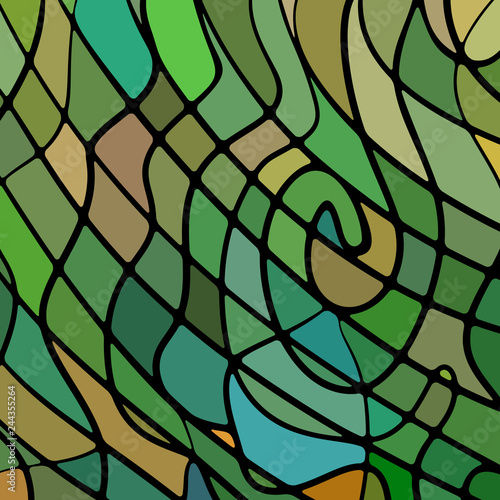 abstract vector stained-glass mosaic background