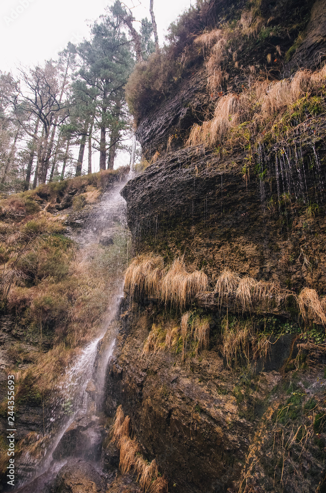 Fototapeta premium waterfall of Uguna, Gorbea, Basque Country