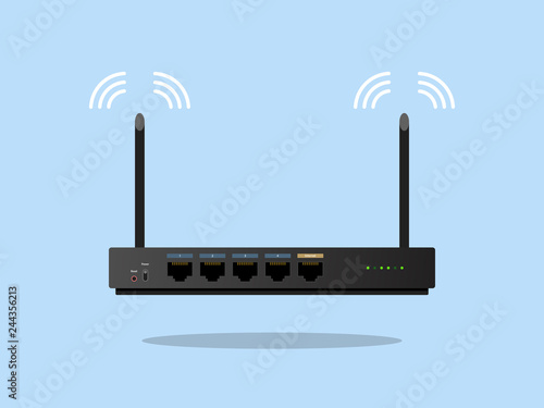 Wifi Router wireless Internet Vector Icon 5G Illustration