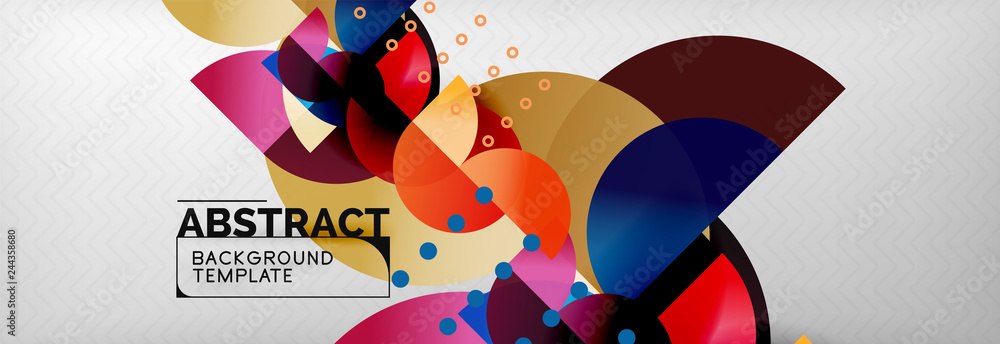 Abstract background, geometric circle composition Abstract background, geometric circle composition