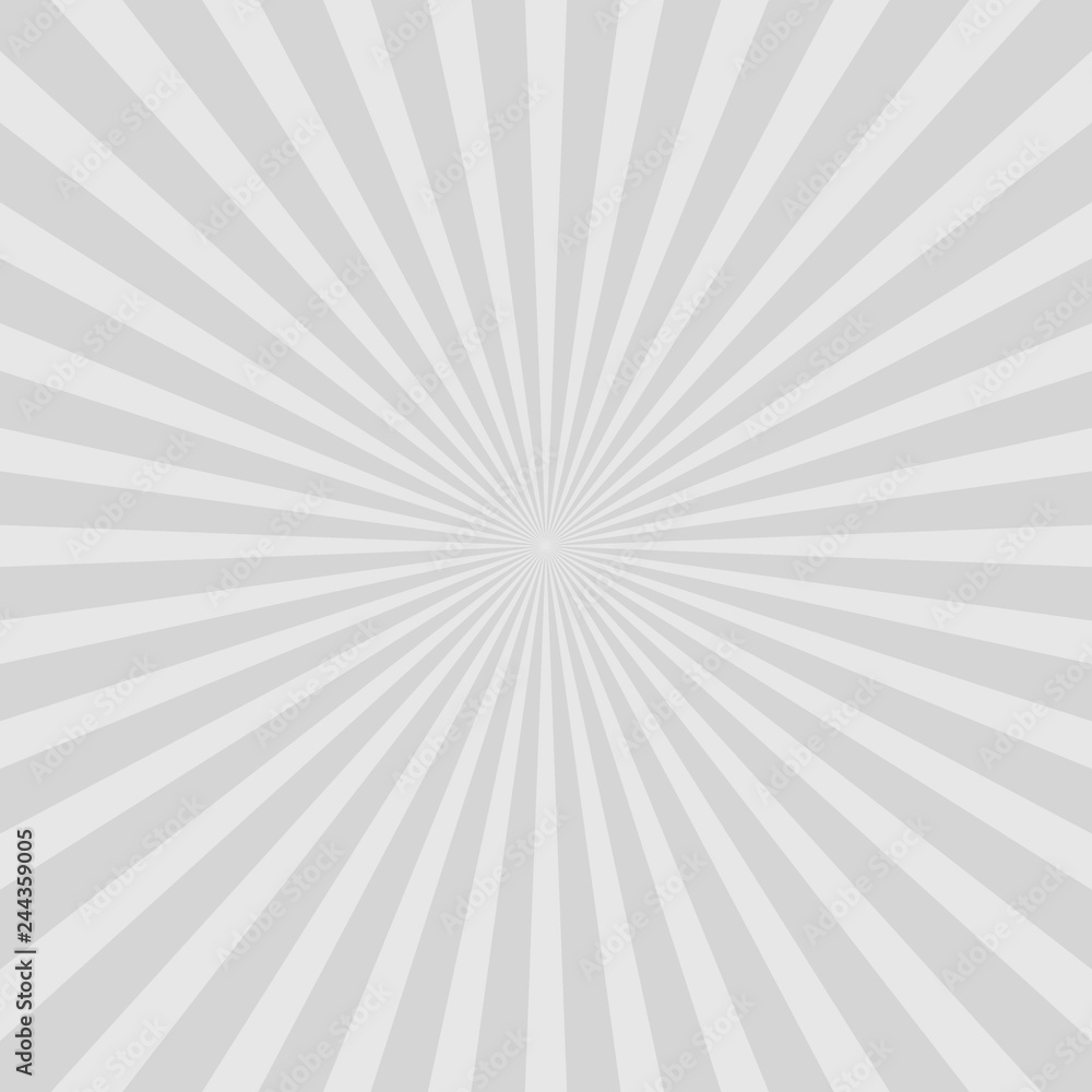 Grey abstract sun rays vector background Stock Vector | Adobe Stock