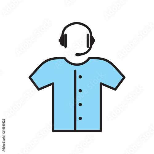 Soccer cometator icon on white background for graphic and web design, Modern simple vector sign. Internet concept. Trendy symbol for website design web button or mobile app