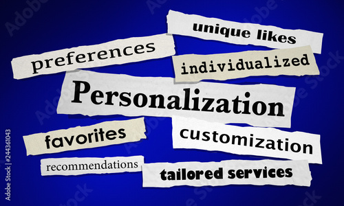 Personalization Newspaper Headlines 3d Illustration