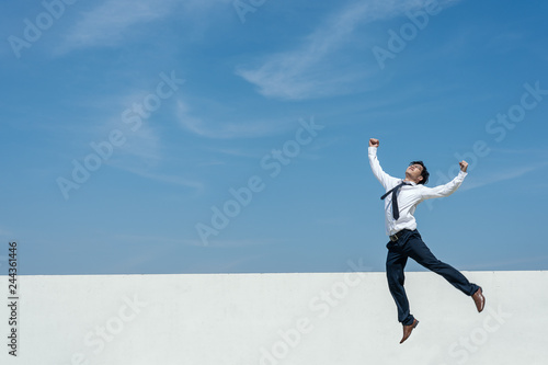 Wallpaper Mural Successful concept. Businessman expressing to celebrate his success. Torontodigital.ca