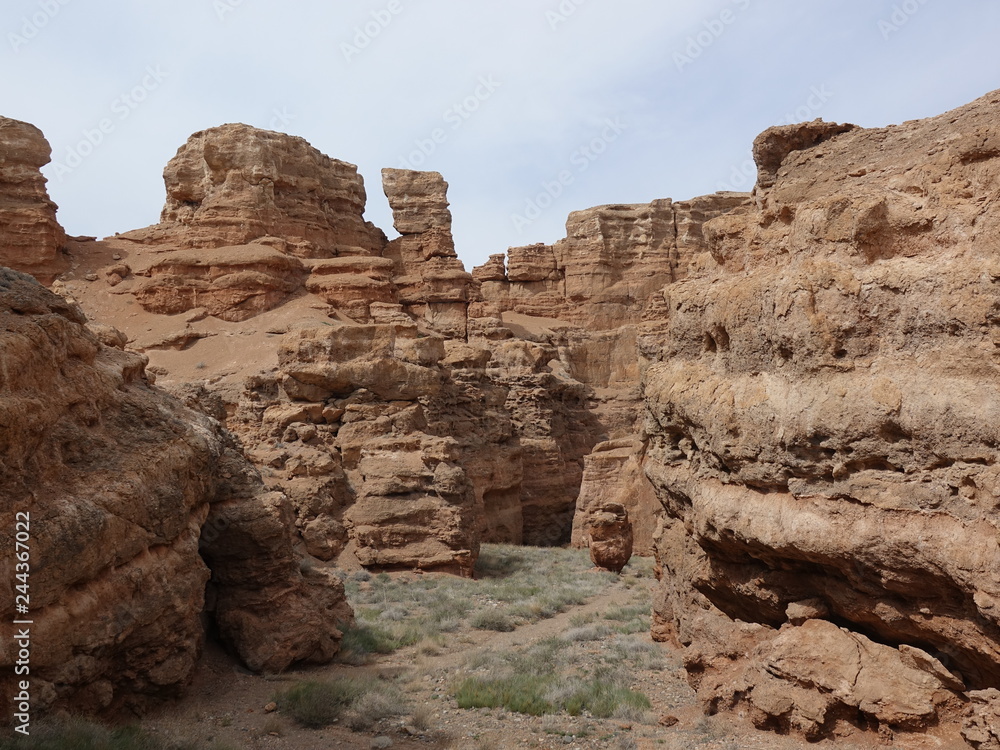 Fototapeta premium Каньон Чарын. Казахстан. Река скалы.