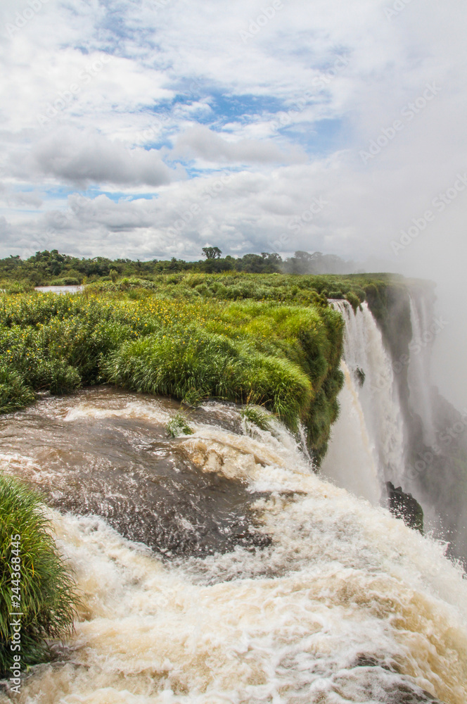 Fototapeta premium Die berühmten Wasserfälle von Iguacu in Argentinien