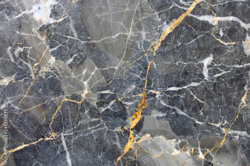 Gold and white Patterned natural of dark gray marble pattern (Gold Russia) texture for design. © ImagineDesign