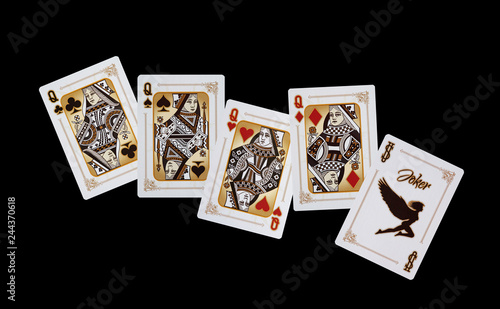 KARTENSPIEL - Poker - Damen und Joker