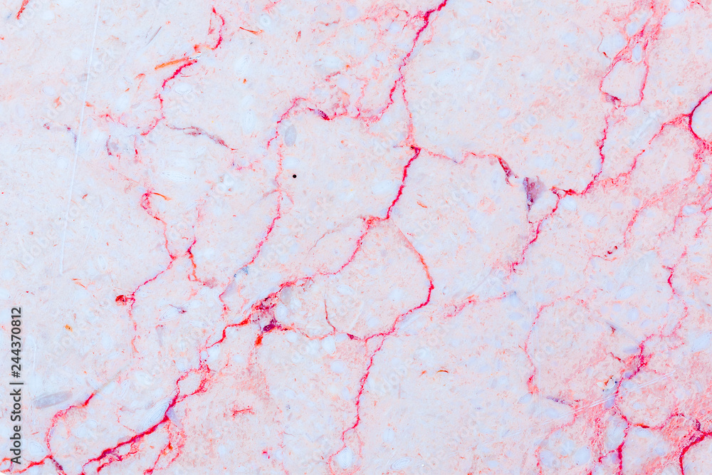 Pink patterned of white marble pattern (Gala Classic) texture for design.
