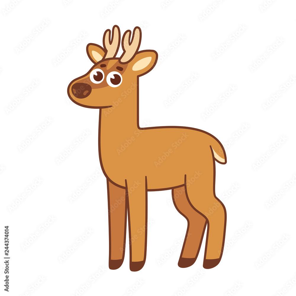 Cartoon Huemul deer drawing Stock Vector | Adobe Stock