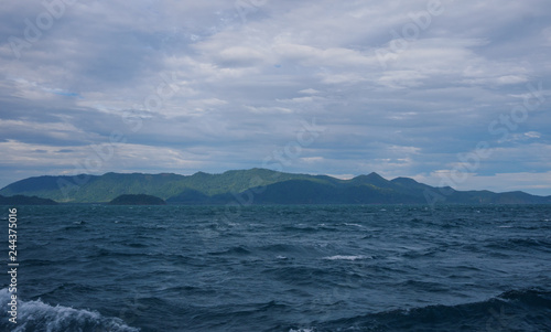 landscape,sea and island view from Trat,Thiland,gulf of Thailand 