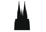 cathedral skyline of german city of Cologne.