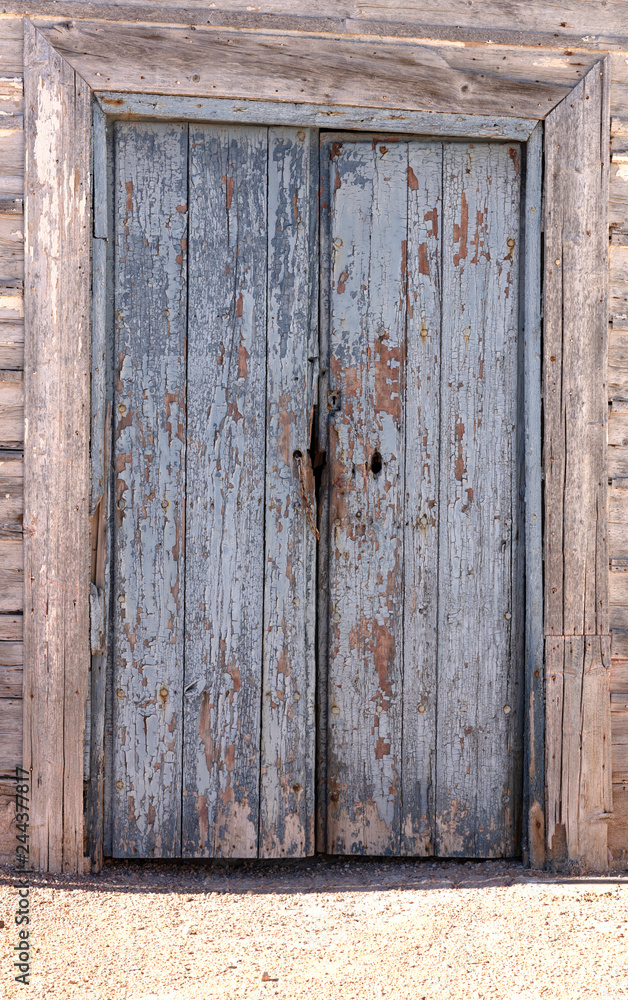 old bluish door
