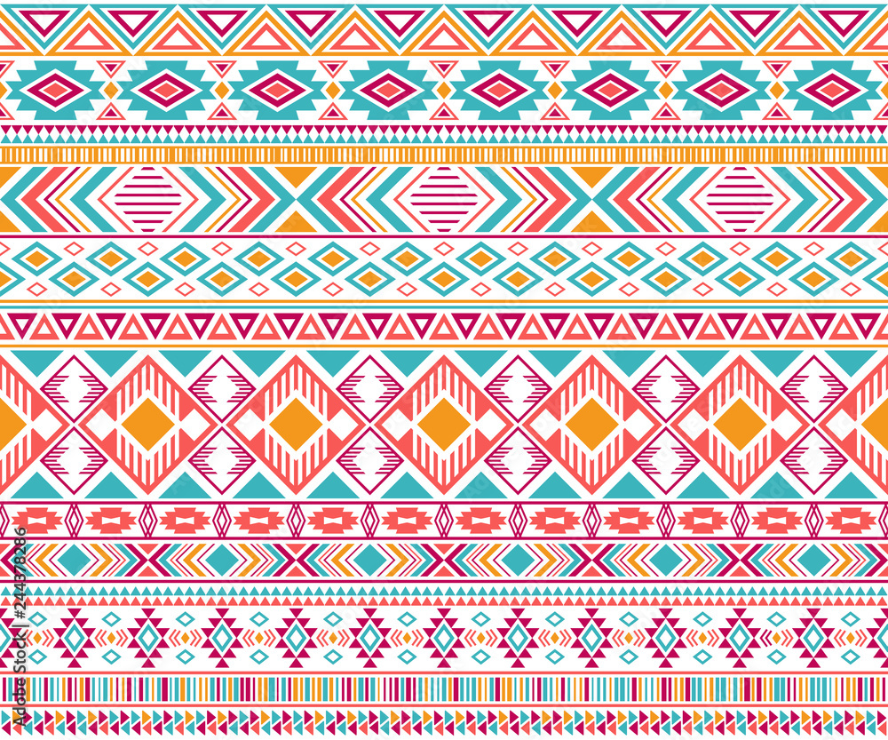 Tribal ethnic motifs geometric vector seamless background. Tribal ethnic motifs geometric vector seamless background.