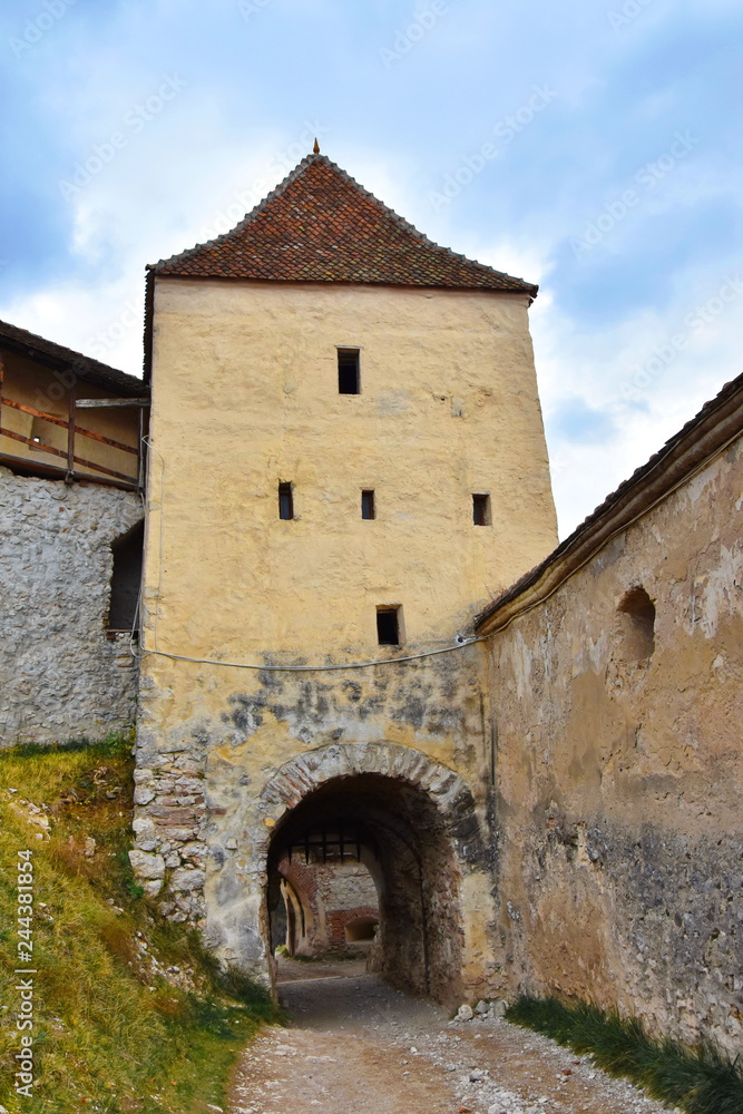 Medieval fortress in Rasnov, Transylvania near Brasov ,2015