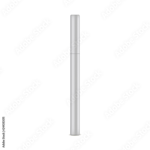 Eyeliner tube mockup isolated on white background. Vector illustration
