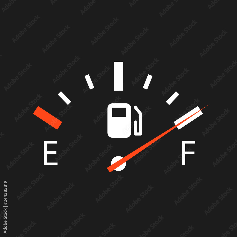 Vector Gas gauge icon Vector Gas gauge icon