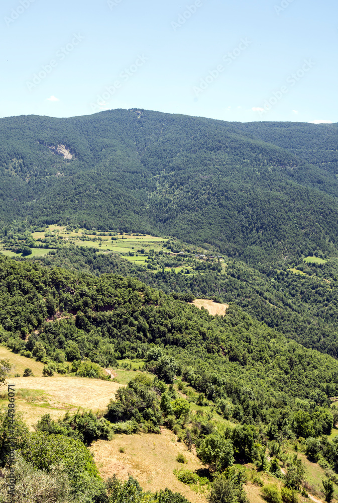 Alella mountains in Barcelona, Spain on a sunny day