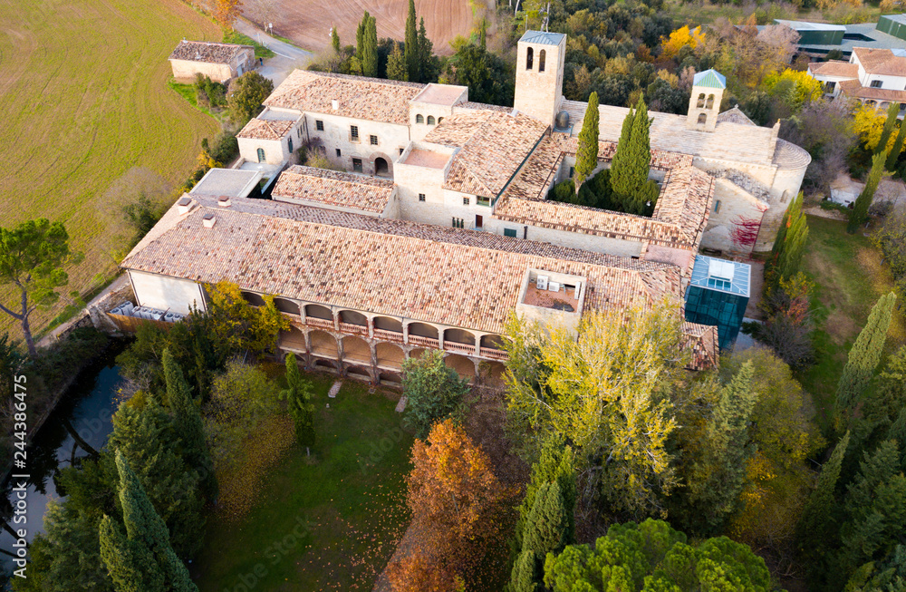 Fototapeta premium Cultural complex Mon Sant Benet, Catalonia