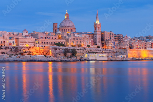 Valletta. Mediterranean harbor. © pillerss
