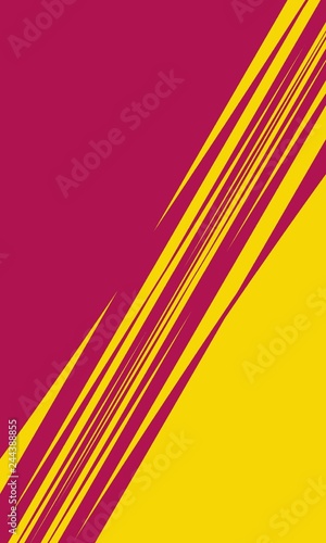 Yellow red sunny positive thinking minimalistic template