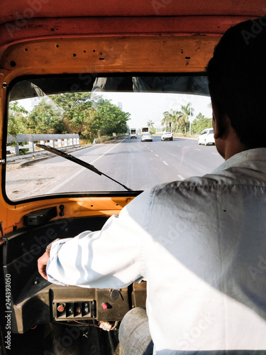 Mumbai auto rickshaw driver daily transport in urban city