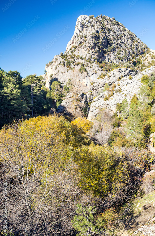 Mountains of the Sierra de Cazorla in the Spanish province of Jaen on a sunny day. Mountains of the Sierra de Cazorla in the Spanish province of Jaen on a sunny day.