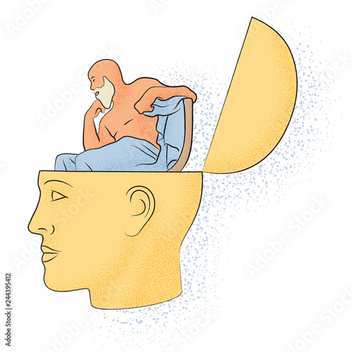 Symbolic drawing of the knowledge of philosophy