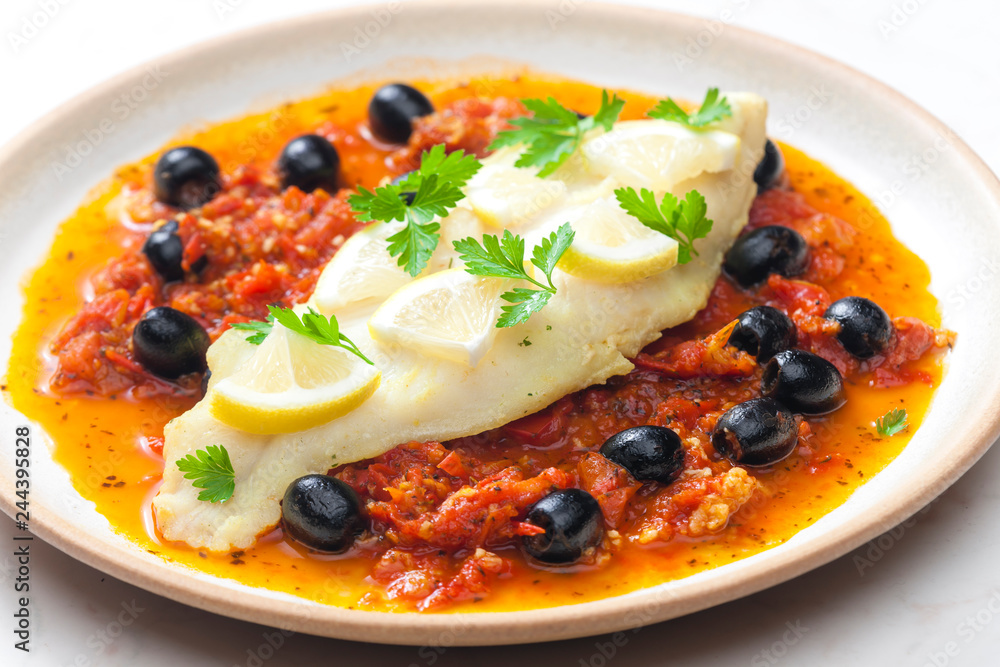fish with tomato sauce fish with tomato sauce
