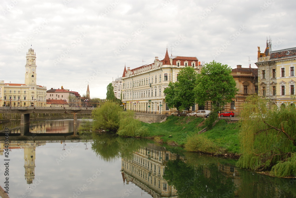 Obraz premium Romania, the city of Oradea in April 2008