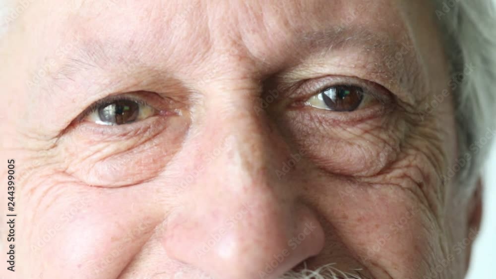 eye of elderly man eye of elderly man