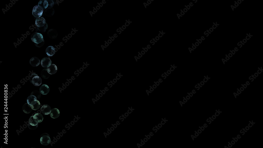 Background with a variety of multi-colored translucent soap bubbles. Background with a variety of multi-colored translucent soap bubbles.
