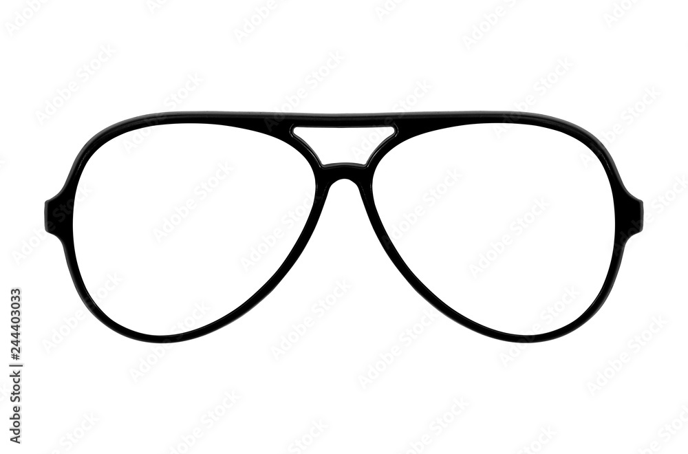 Glasses isolated on white background for applying on a portrait