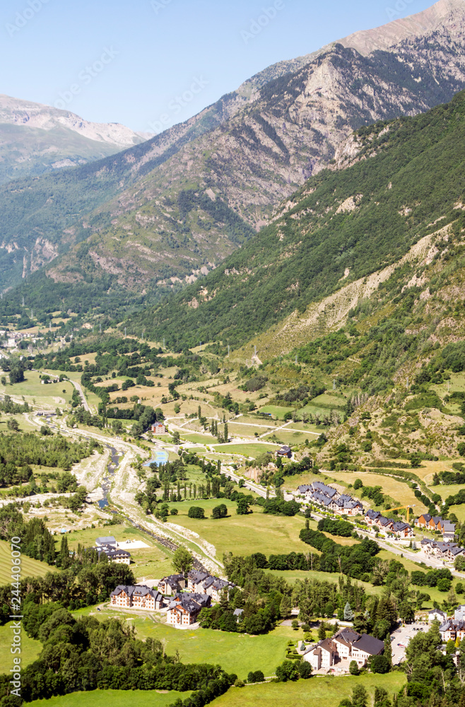 Aerial view of Benasque