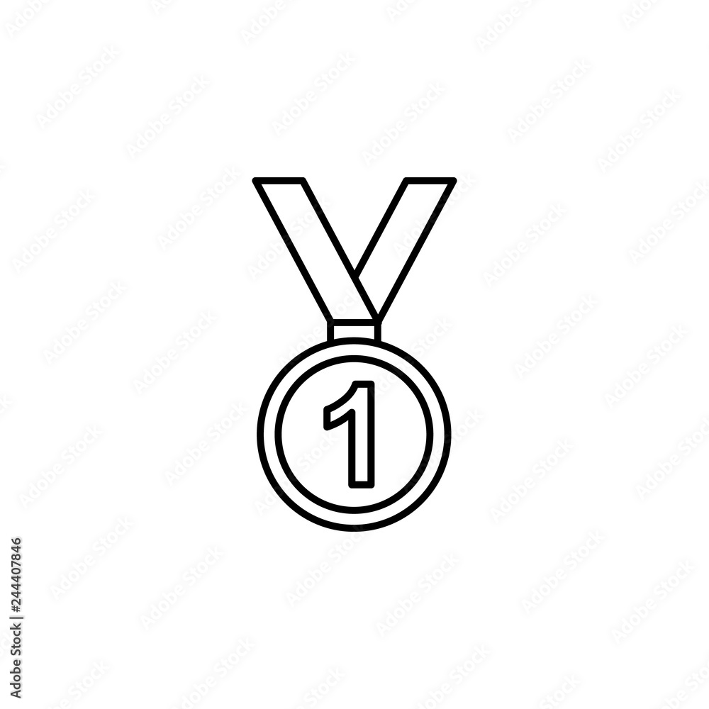 medal, winner, winter, sport outline icon. Element of winter sport illustration. Signs and symbols icon can be used for web, logo, mobile app, UI, UX medal, winner, winter, sport outline icon. Element of winter sport illustration. Signs and symbols icon can be used for web, logo, mobile app, UI, UX
