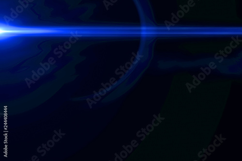 abstract blue light pulses and glows leaks motion background, with defocus horizontal lines movement