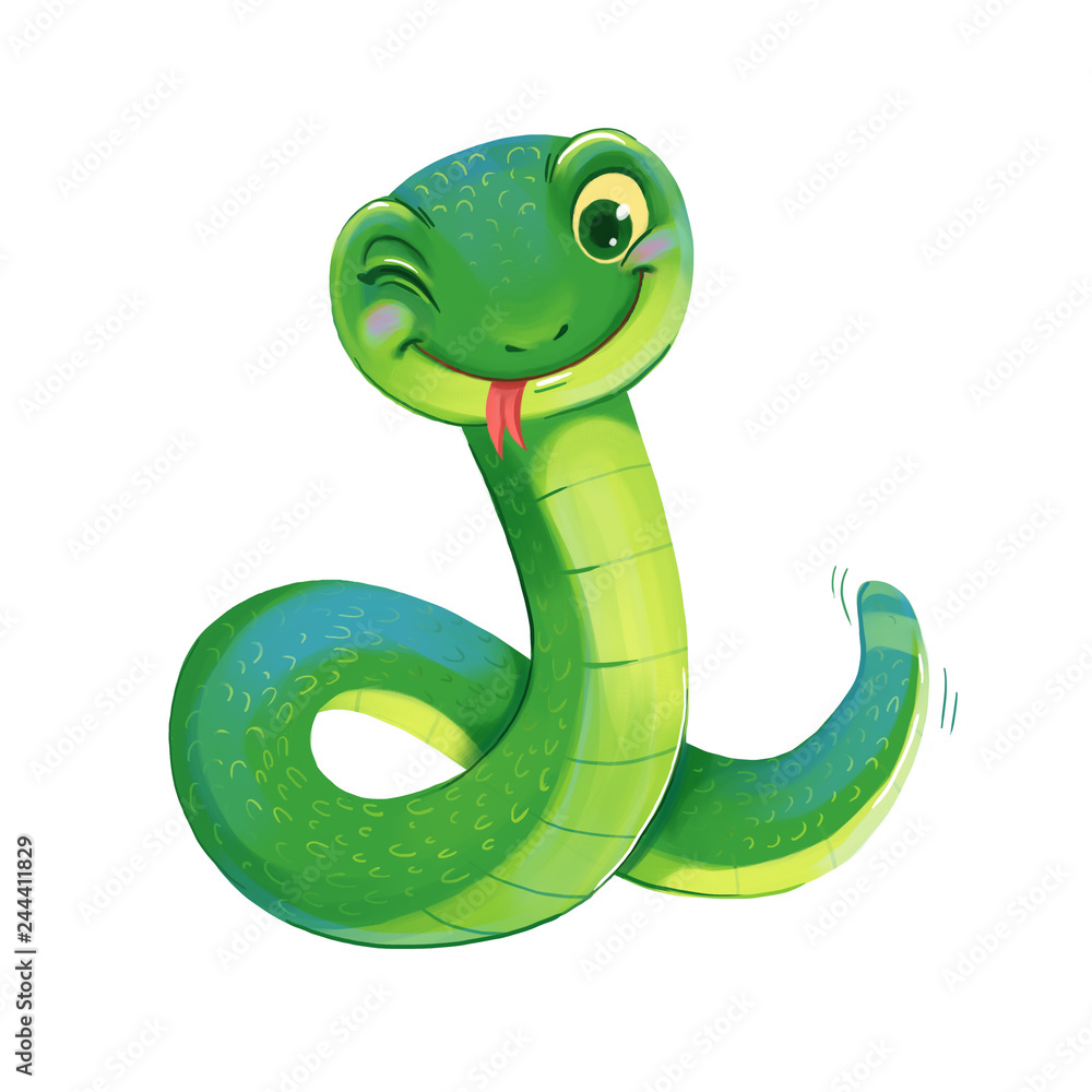Cute Snake. Symbol of the Chinese New Year. Cute Snake. Symbol of the Chinese New Year.
