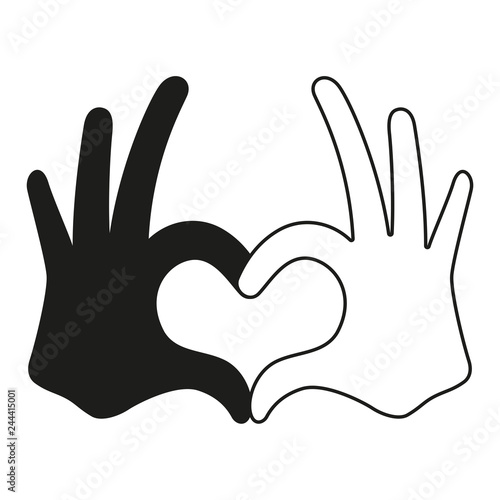 Wallpaper Mural Icon hands heart love Torontodigital.ca