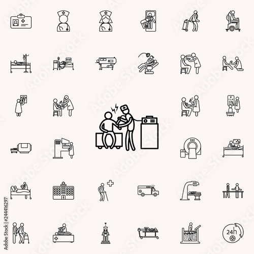 carbon therapy icon. Hospital icons universal set for web and mobile
