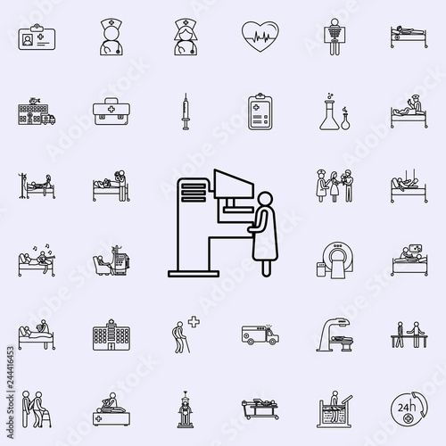 x-ray machine icon. Hospital icons universal set for web and mobile