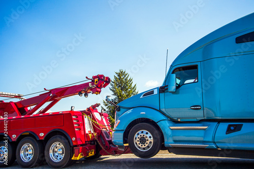 Truck breakdown and towing in Seattle Washington USA photo