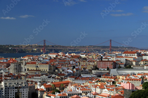 Lisbon seen from Sao Jorge Castle, Portugal